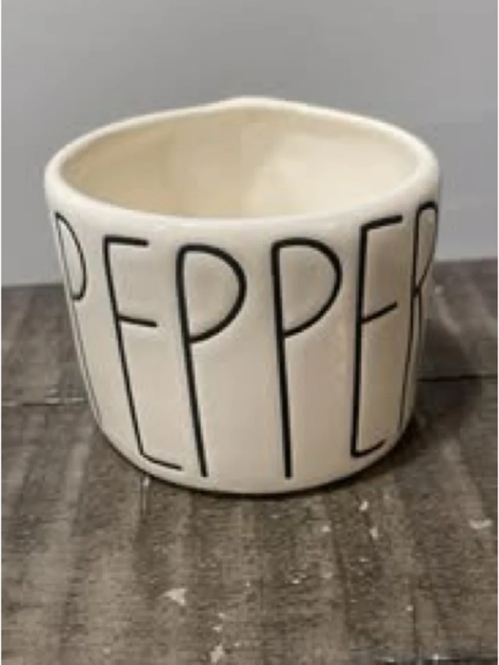 Rae Dunn OG Salt & Pepper Cellars. Original Tall Black Lettering